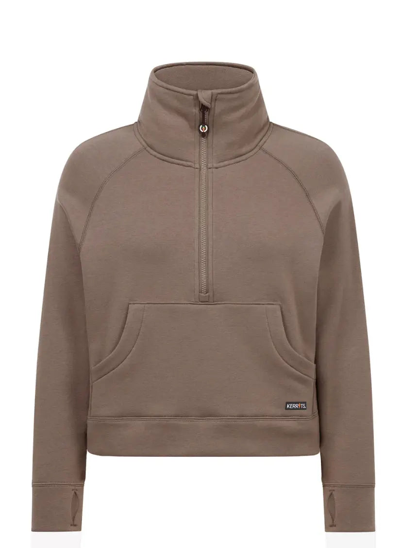 Etched Equine Half Zip Sweatshirt Kerrits#color_mink