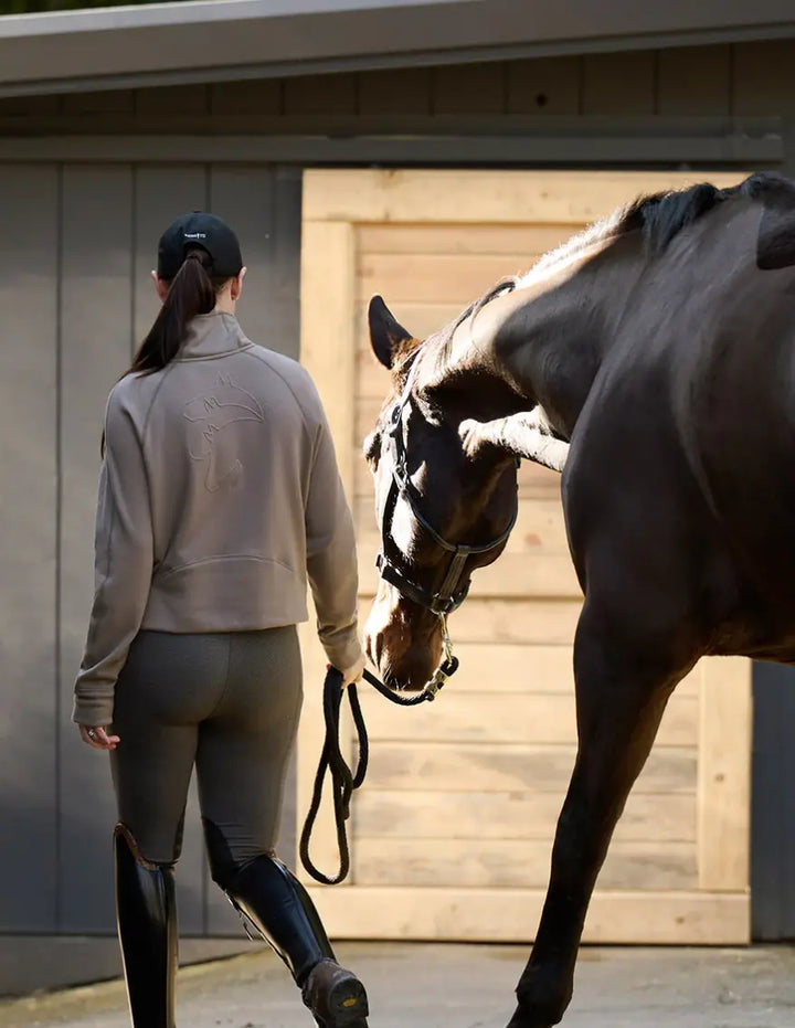 Etched Equine Half Zip Sweatshirt Kerrits#color_mink