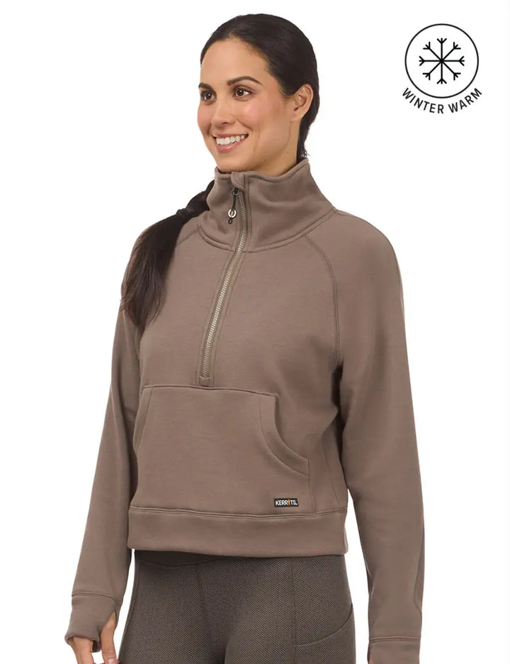 Etched Equine Half Zip Sweatshirt Kerrits#color_mink