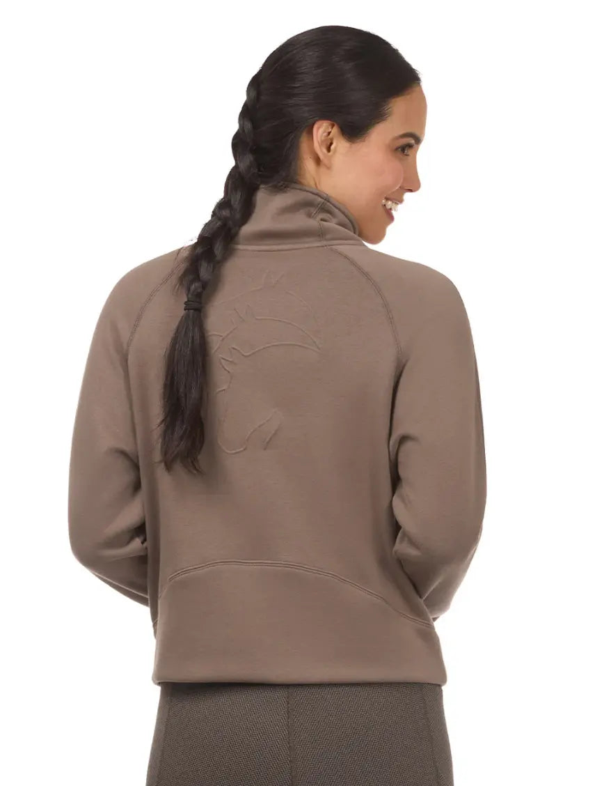 Etched Equine Half Zip Sweatshirt Kerrits#color_mink