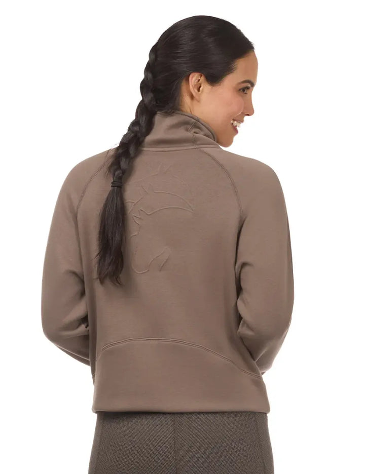 Etched Equine Half Zip Sweatshirt Kerrits#color_mink