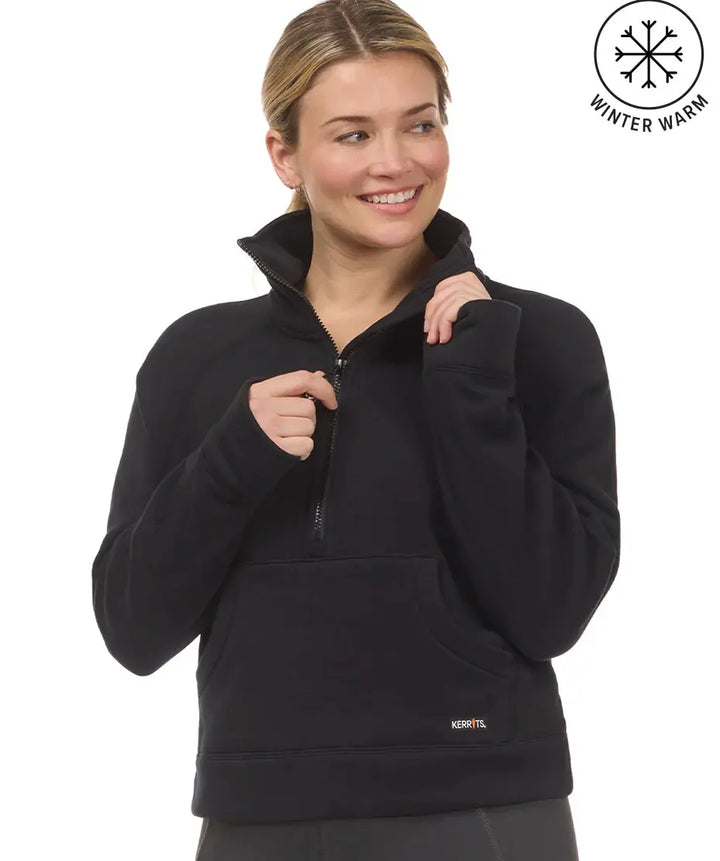 Etched Equine Half Zip Sweatshirt Kerrits#color_black