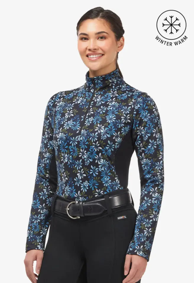 Chemise D'équitation Kerrits Ice Fil – Femme – Taille S – Manches Courtes – Floral