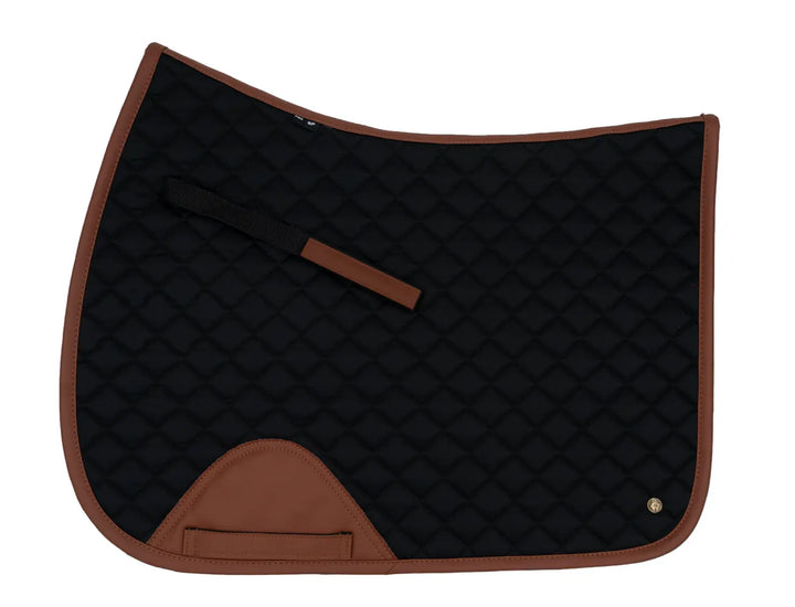 16 Cypress Black & Cognac Saddle Pads - PRE ORDER 16 Cypress