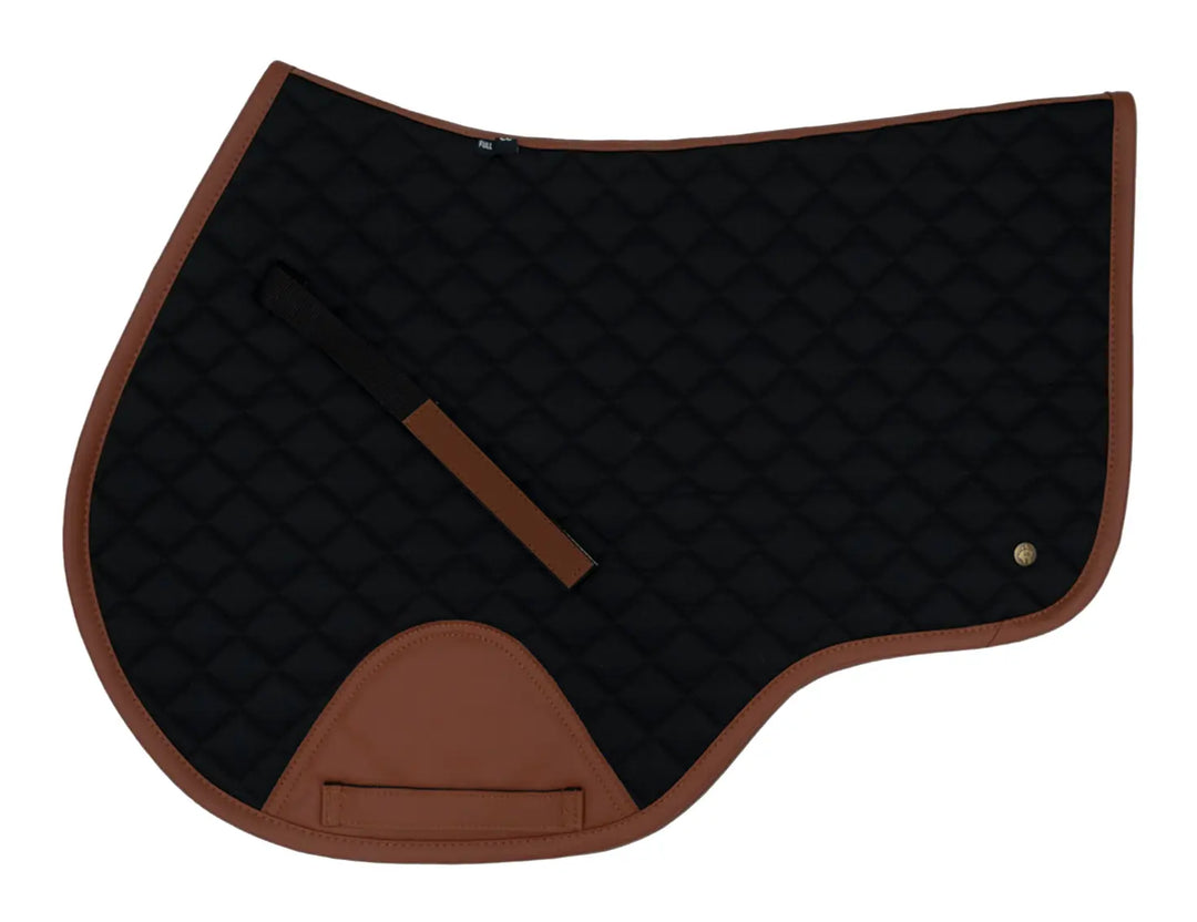 16 Cypress Black & Cognac Saddle Pads - PRE ORDER 16 Cypress