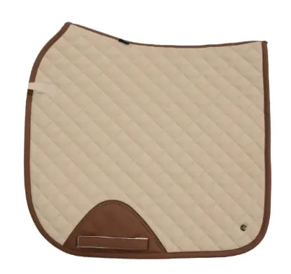 16 Cypress Ivory & Cognac Saddle Pad 16 Cypress