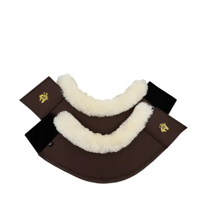 16 Cypress Leatherette and Sheepskin Bell Boots 16 Cypress