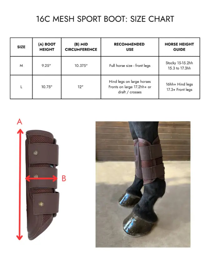 16 Cypress Mesh & Leatherette Sport Boot 16 Cypress