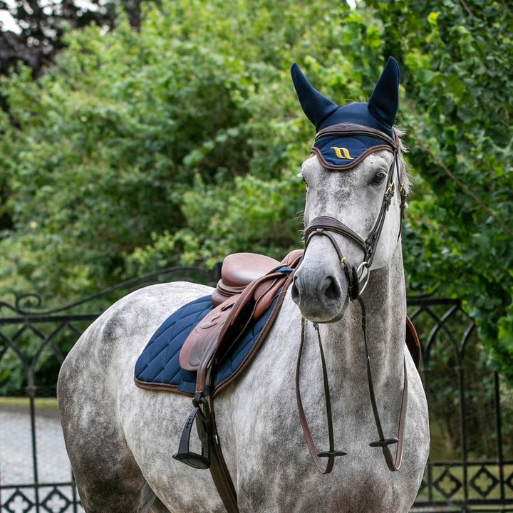 Back on Track Airflow Saddle Pad#color_navy