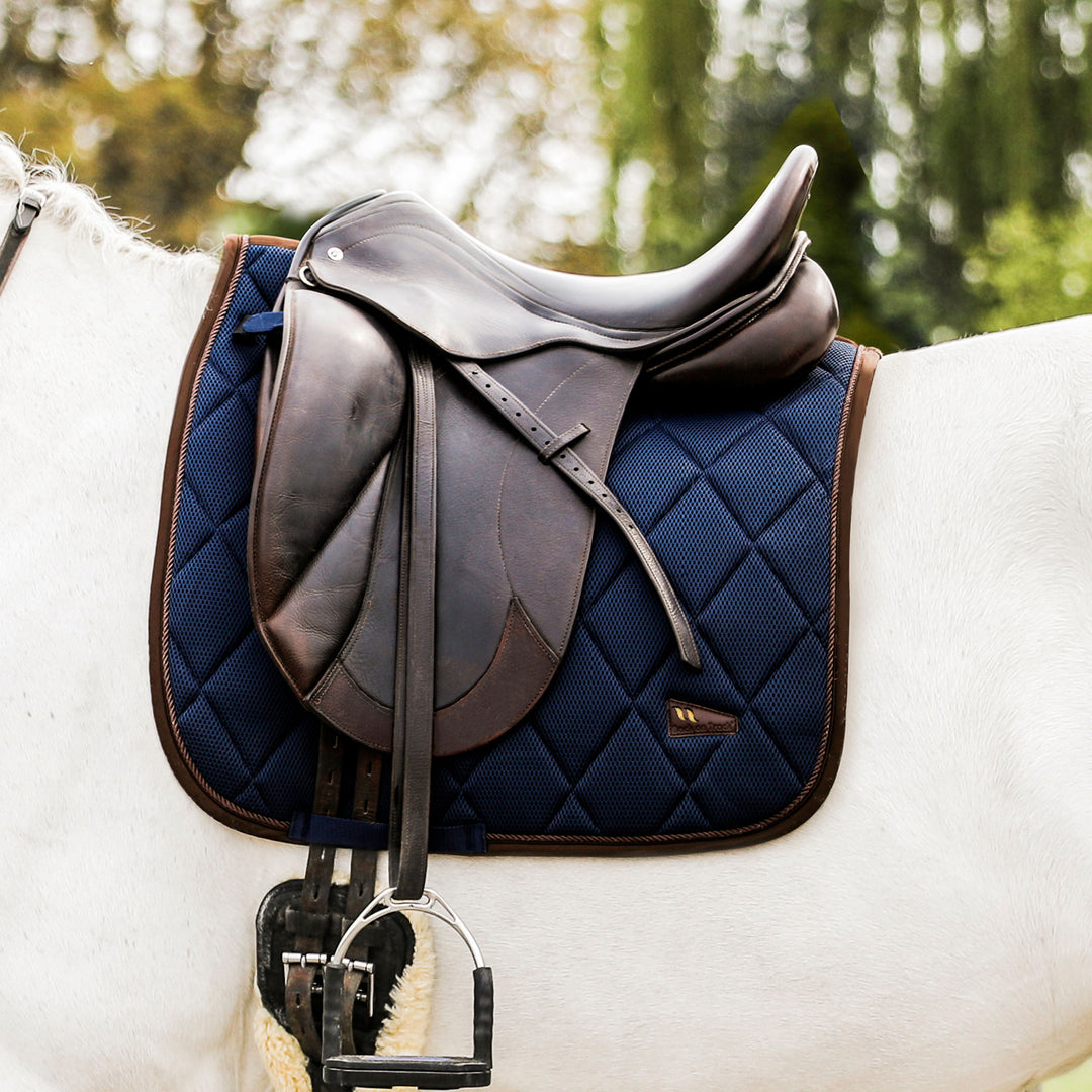 Back on Track Airflow Saddle Pad#color_navy