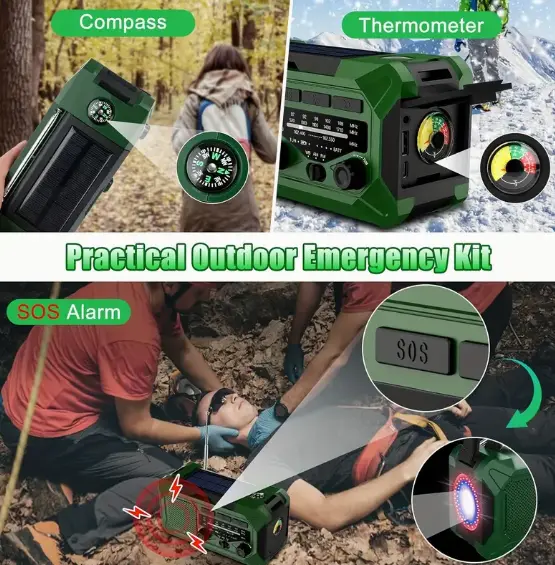 36,800mwh Emergency Radio | Power Bank Phone Charger | Light RIDE OR DIE EQUESTRIAN SHOP