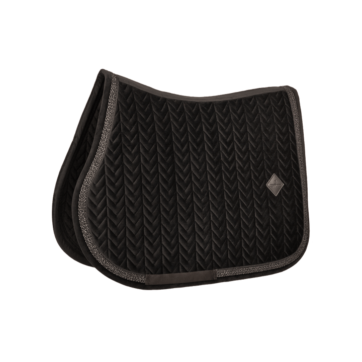Kentucky Velvet Fishbone Plaited Glitter Rope Jump Pad - Black
