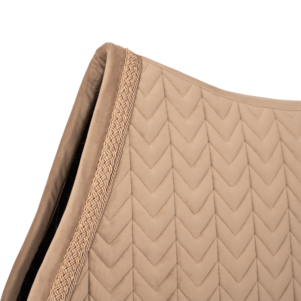 Kentucky Velvet Fishbone Plaited Glitter Rope Jump Pad - Beige