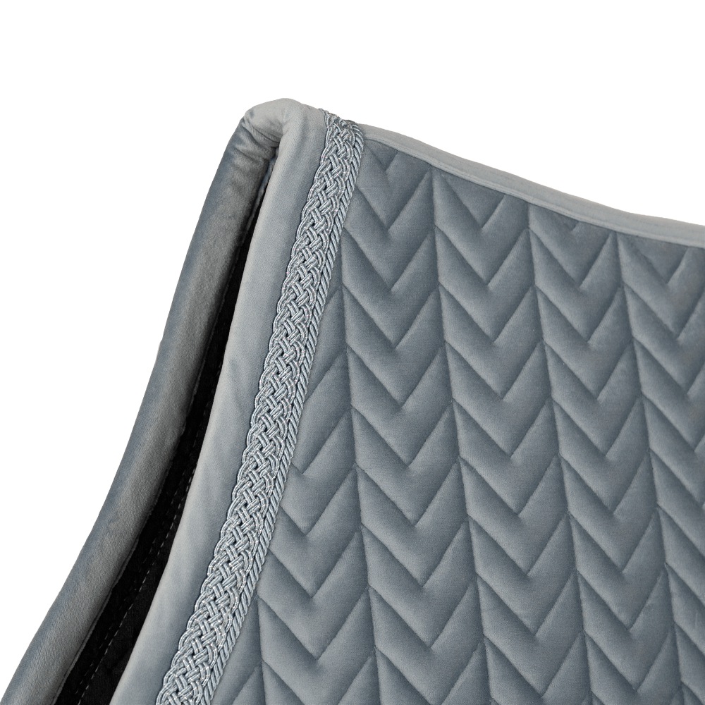 Kentucky Velvet Fishbone Plaited Glitter Rope Jump Pad - Light Blue