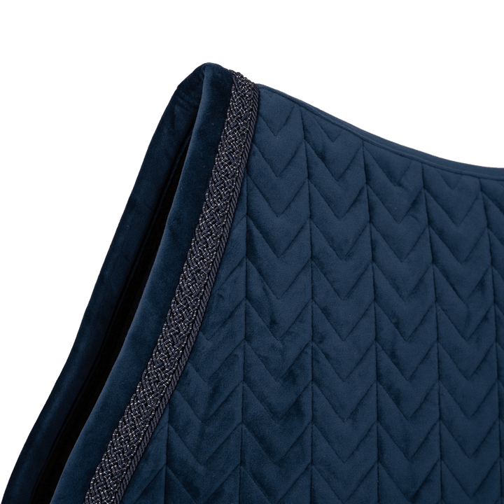 Kentucky Velvet Fishbone Plaited Glitter Rope Jump Pad - Navy