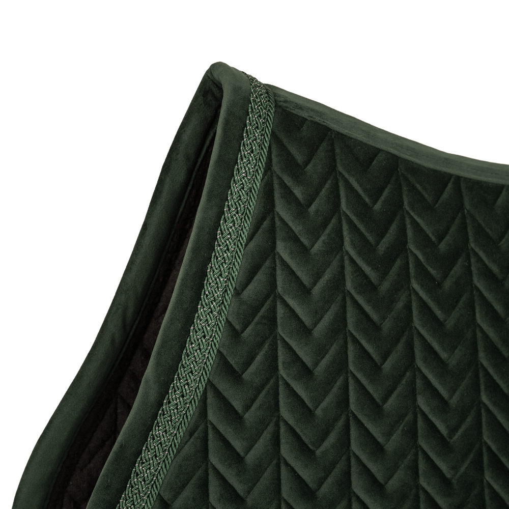 Kentucky Velvet Fishbone Plaited Glitter Rope Jump Pad - Dark Green