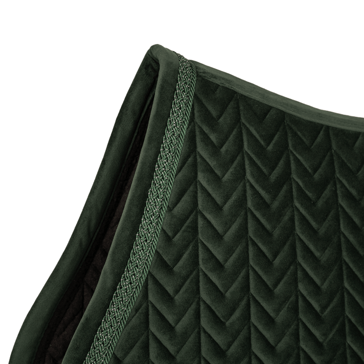 Kentucky Velvet Fishbone Plaited Glitter Rope Jump Pad - Dark Green