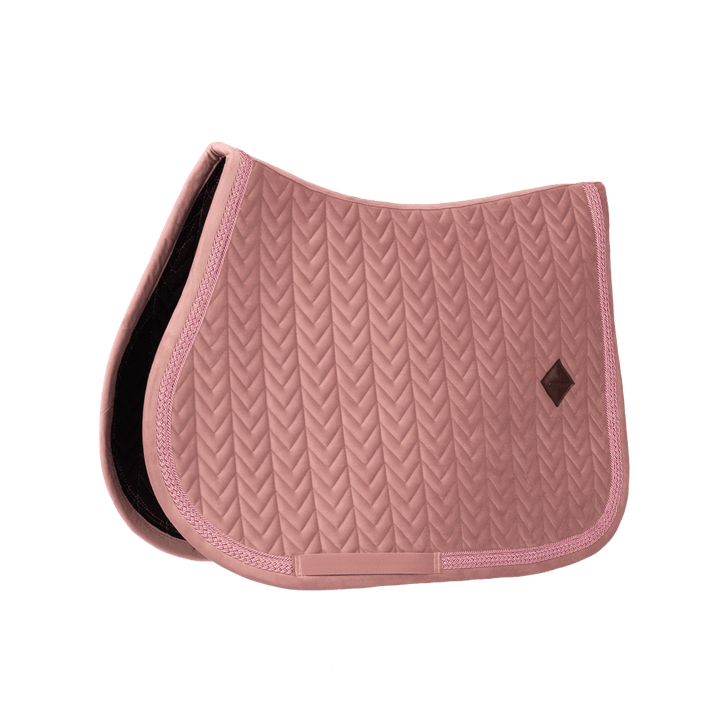 Kentucky Velvet Fishbone Plaited Glitter Rope Jump Pad - Old Rose