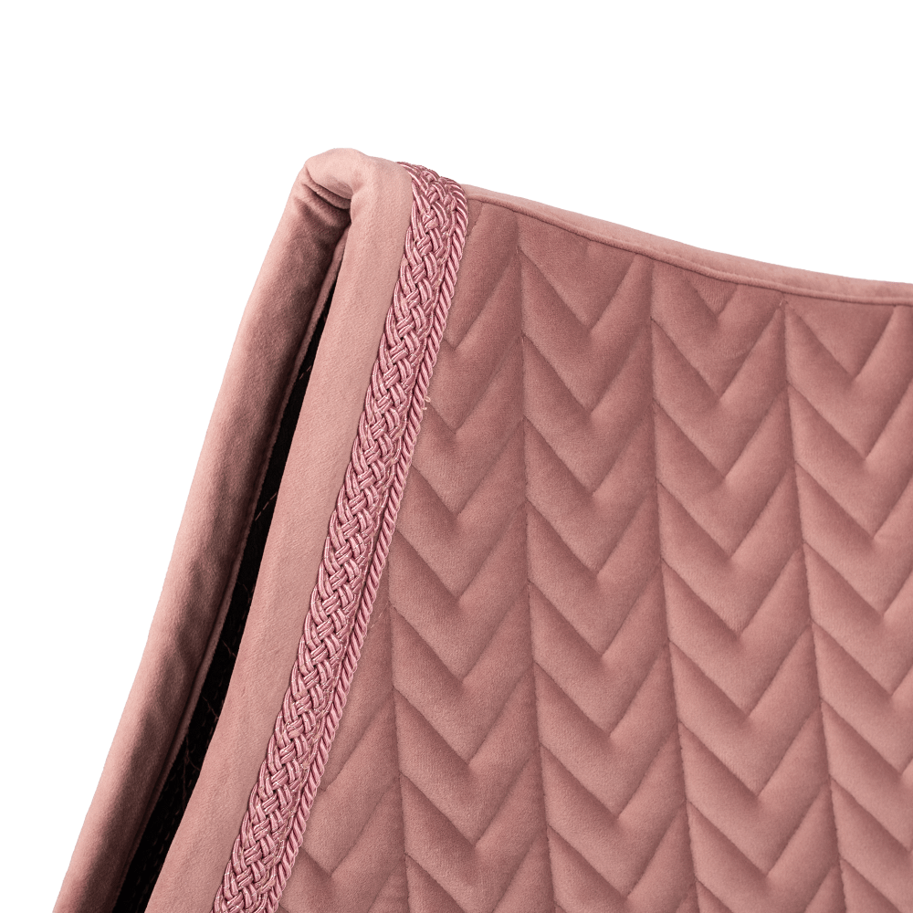 Kentucky Velvet Fishbone Plaited Glitter Rope Jump Pad - Old Rose