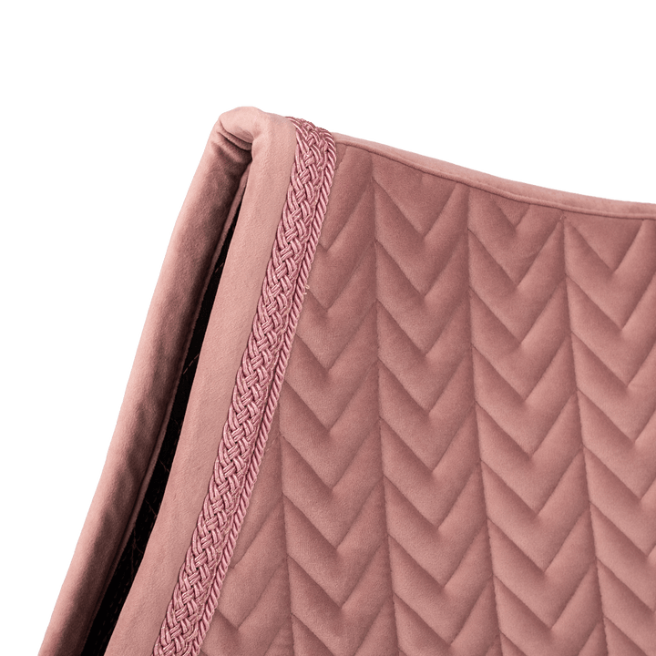 Kentucky Velvet Fishbone Plaited Glitter Rope Jump Pad - Old Rose