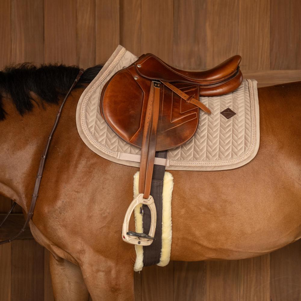 Kentucky Velvet Fishbone Plaited Glitter Rope Jump Pad - Beige lifestyle