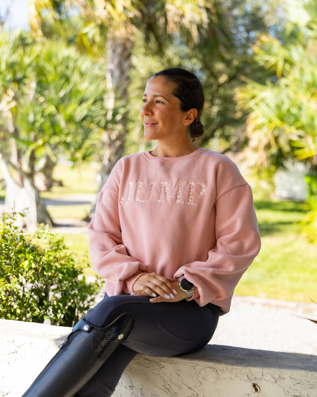 JUMP - Peach Equestrian Sweatshirt