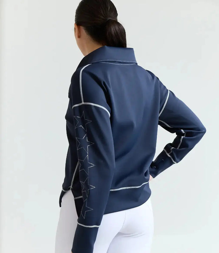 70 Degrees 5 Star Navy Half Zip Scuba Top 70 Degrees