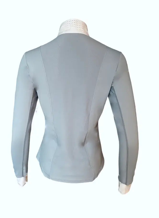 70 Degrees Bibbed Long Sleeve Show Shirt - Blue Quartz 50+ SPF 70 Degrees