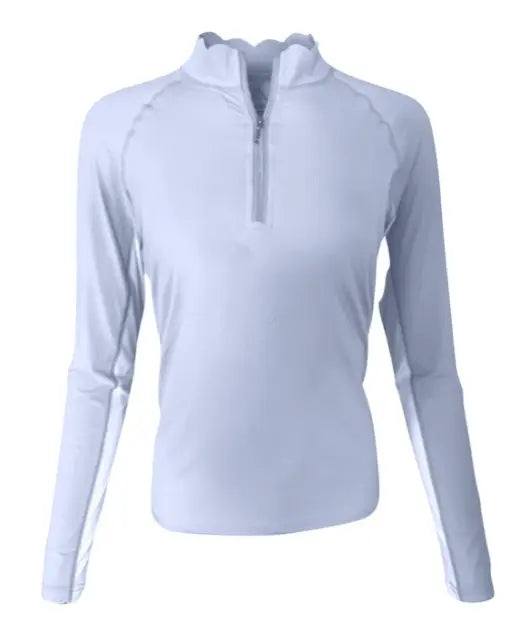 70 Degrees Scallop Collar Wicking Sunshirt