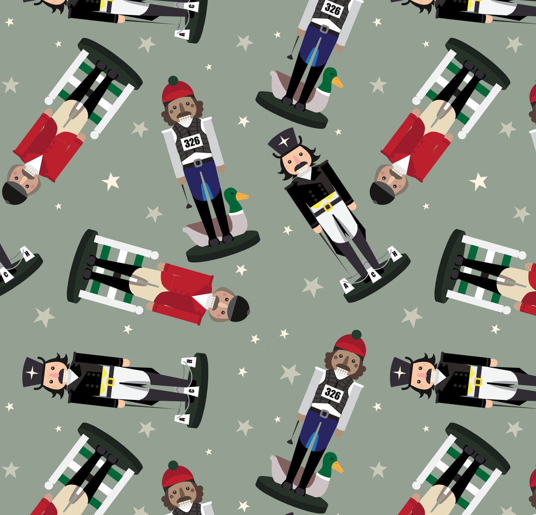 Three (Ring) Wisemen - Equestrian Nutcracker Gift Wrap