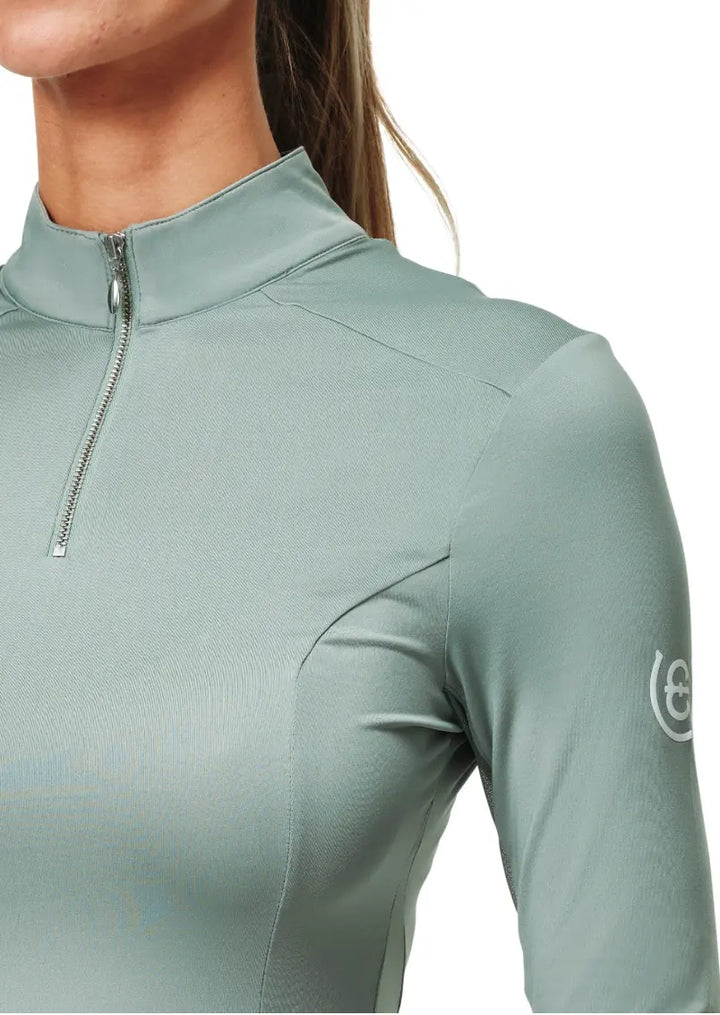 Air Breeze Long Sleeve Sun Shirt Mint Green Equestrian Stockholm