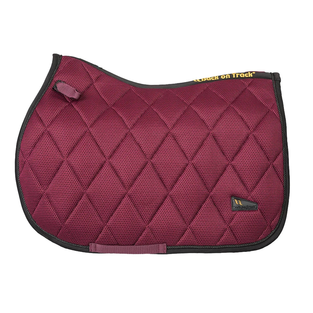 Back on Track Airflow Saddle Pad#color_burgundy