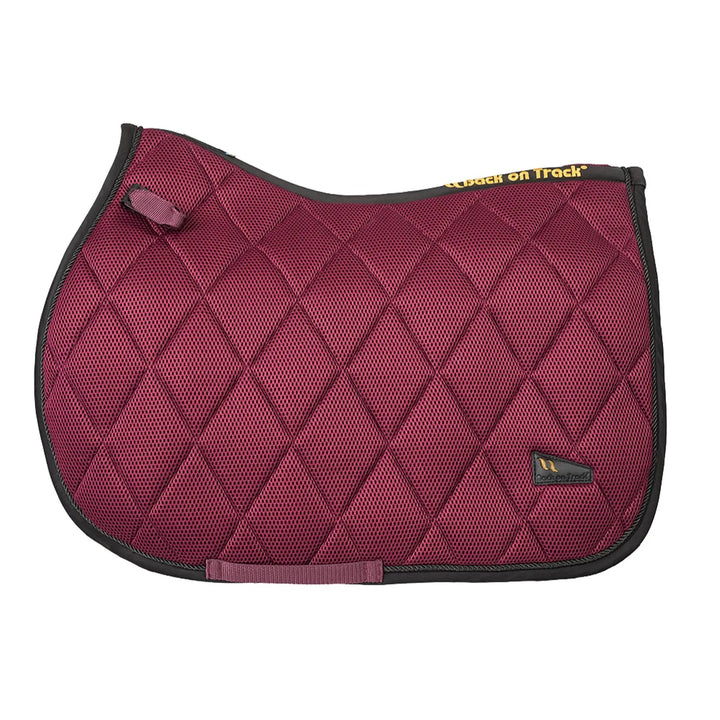 Back on Track Airflow Saddle Pad#color_burgundy