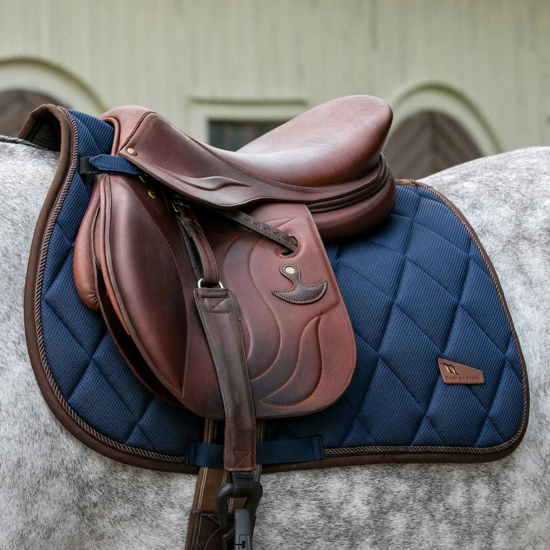 Back on Track Airflow Saddle Pad#color_navy