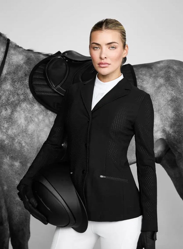 Aztec Diamond  Black Ventilated Show Jacket Aztec Diamond