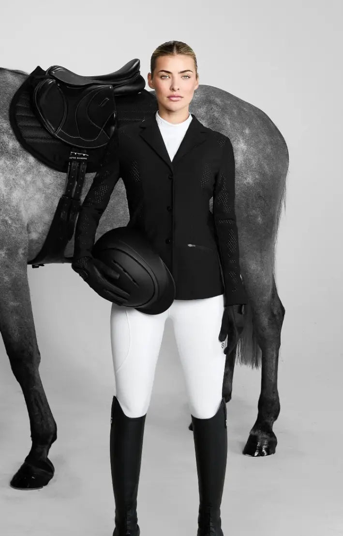 Aztec Diamond  Black Ventilated Show Jacket Aztec Diamond