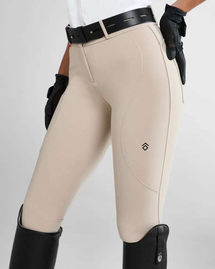 Aztec Diamond Hunter Beige Core Mid Rise Breeches Aztec Diamond