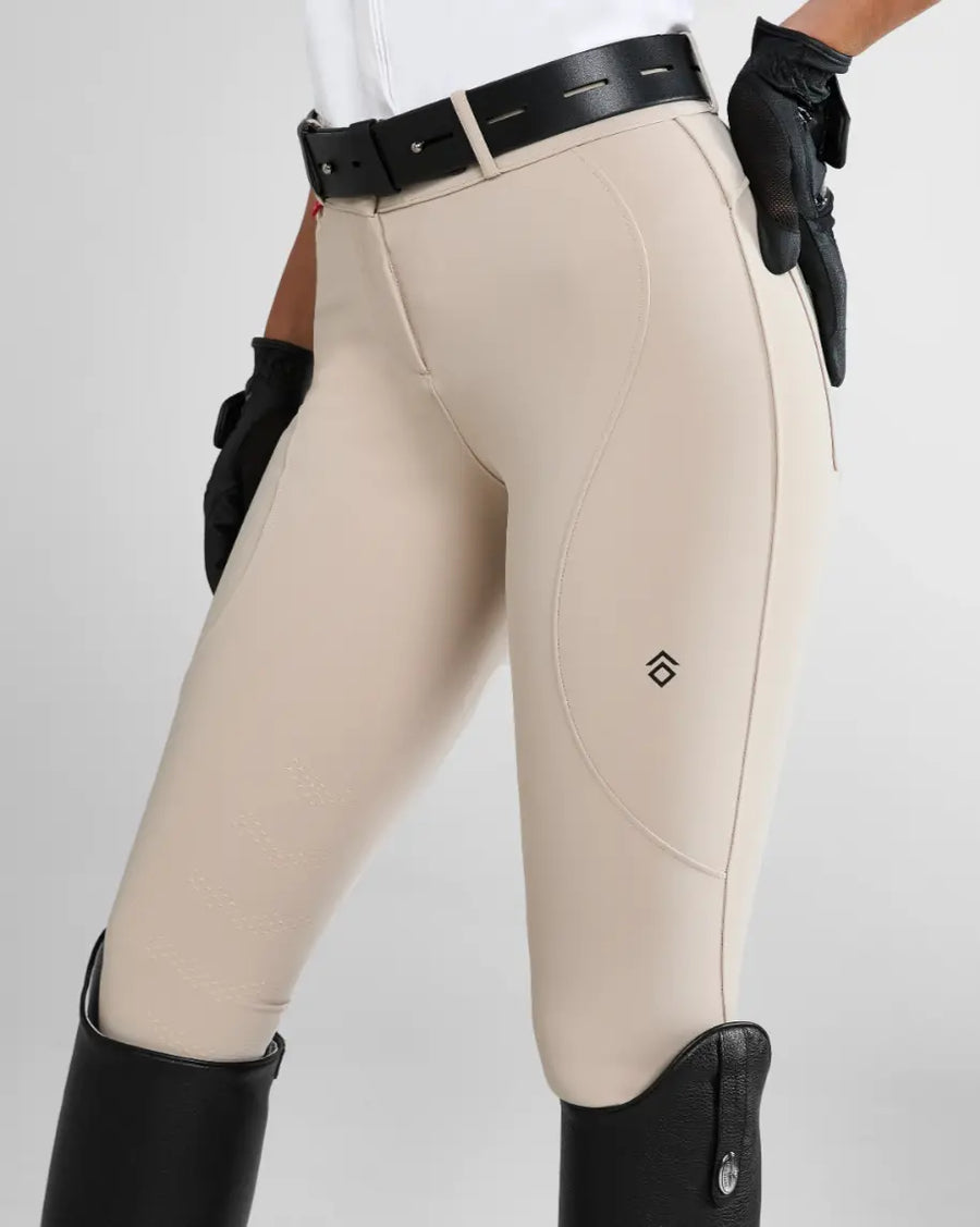 Aztec Diamond Hunter Beige Core Mid Rise Breeches Aztec Diamond