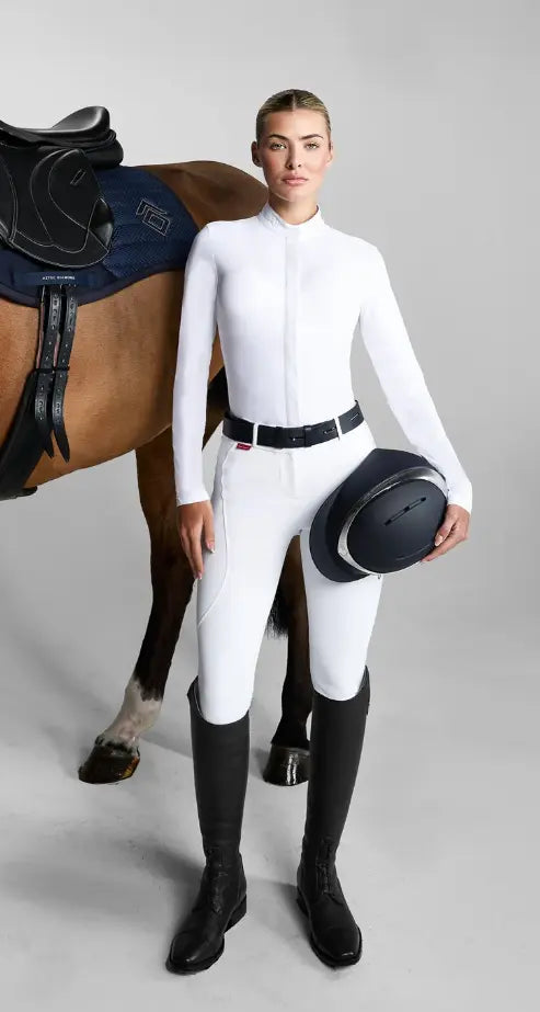 Aztec Diamond White Core Mid Rise Breeches Aztec Diamond