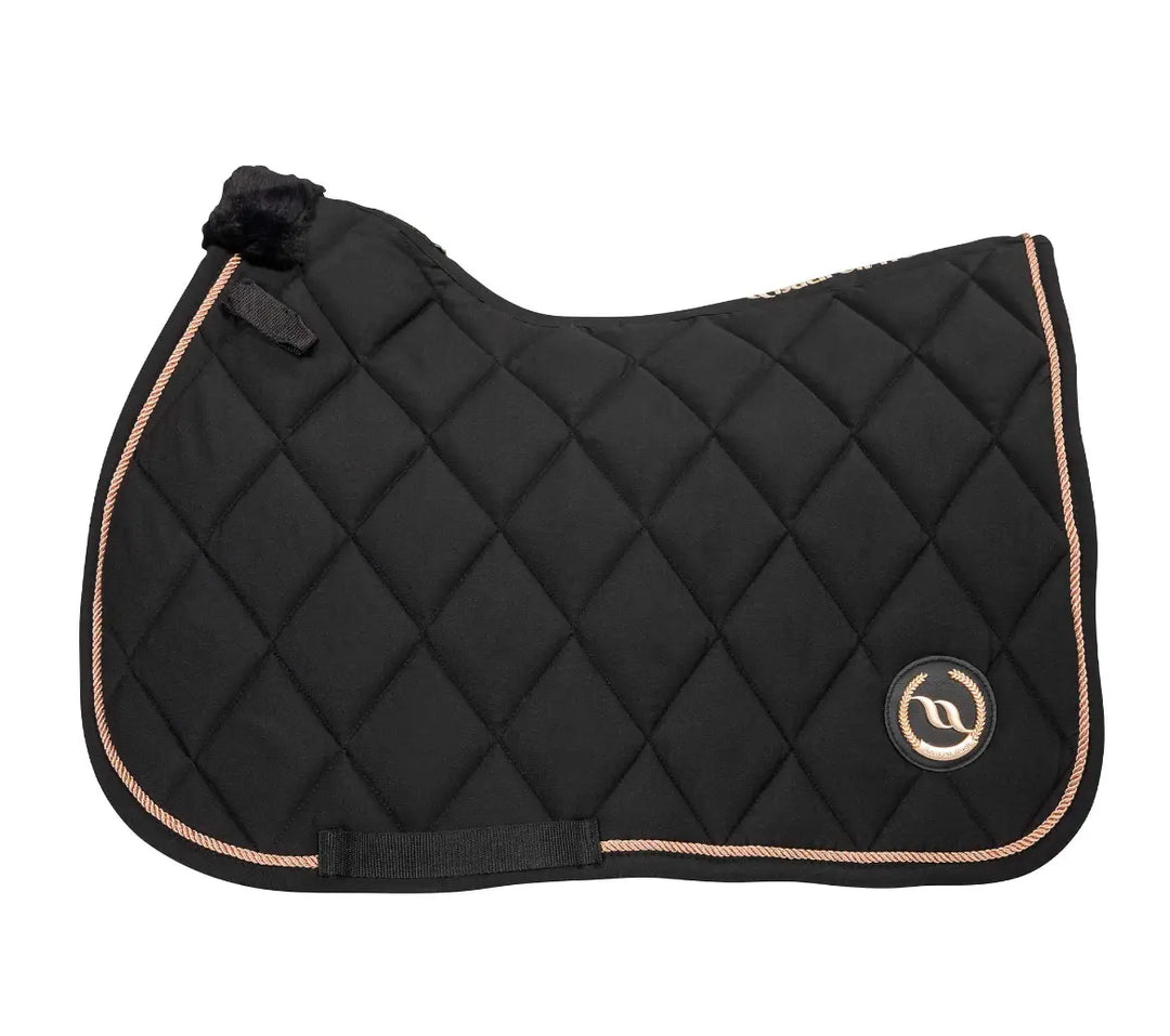 Back on Track Haze Saddle Pad#color_black-rose