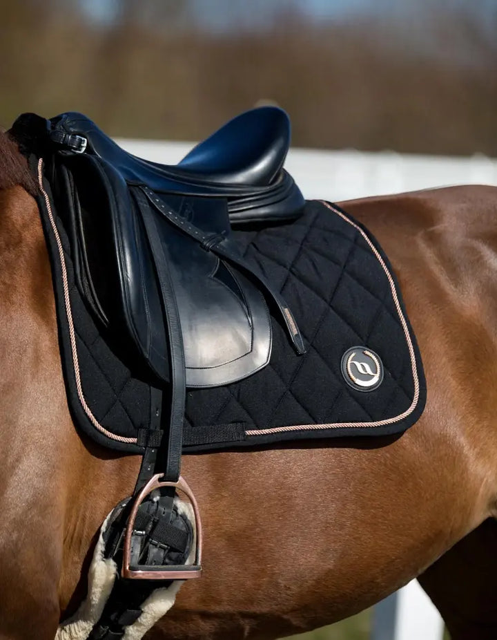 Back on Track Haze Saddle Pad#color_black-rose