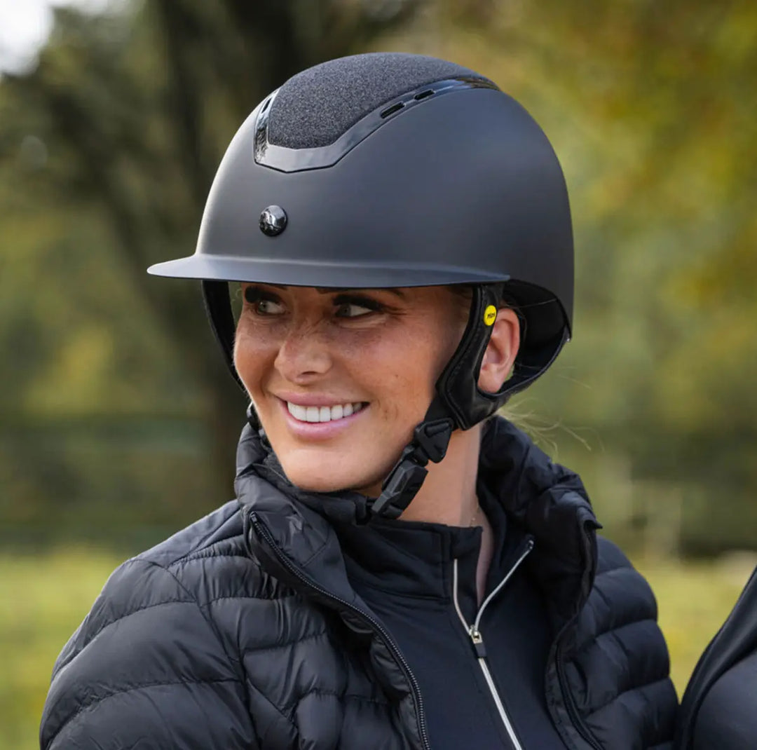 Off Track Riding Helmet Back on Track |Trauma Void Caracas Matte Riding Helmet with MIPS ...