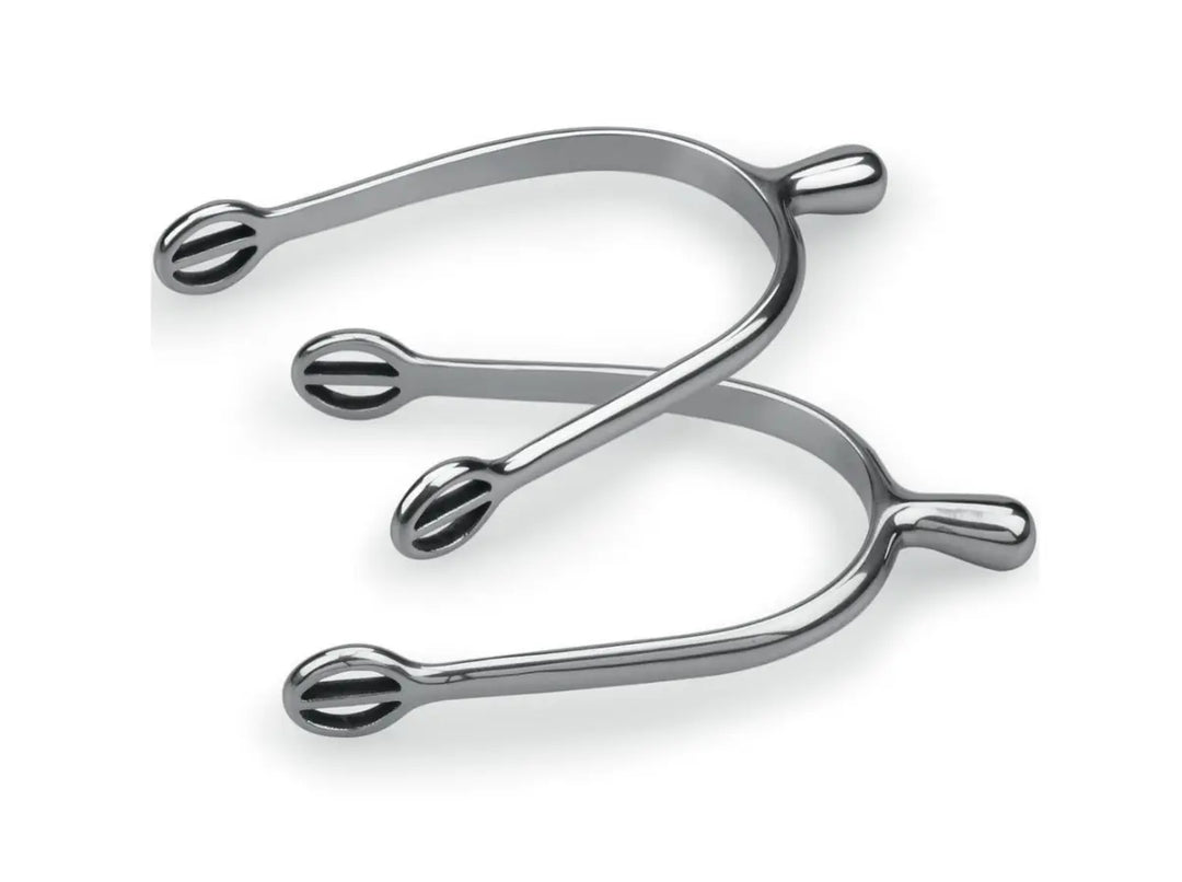 Ball End Stainless Steel Spurs Shires Equestrian