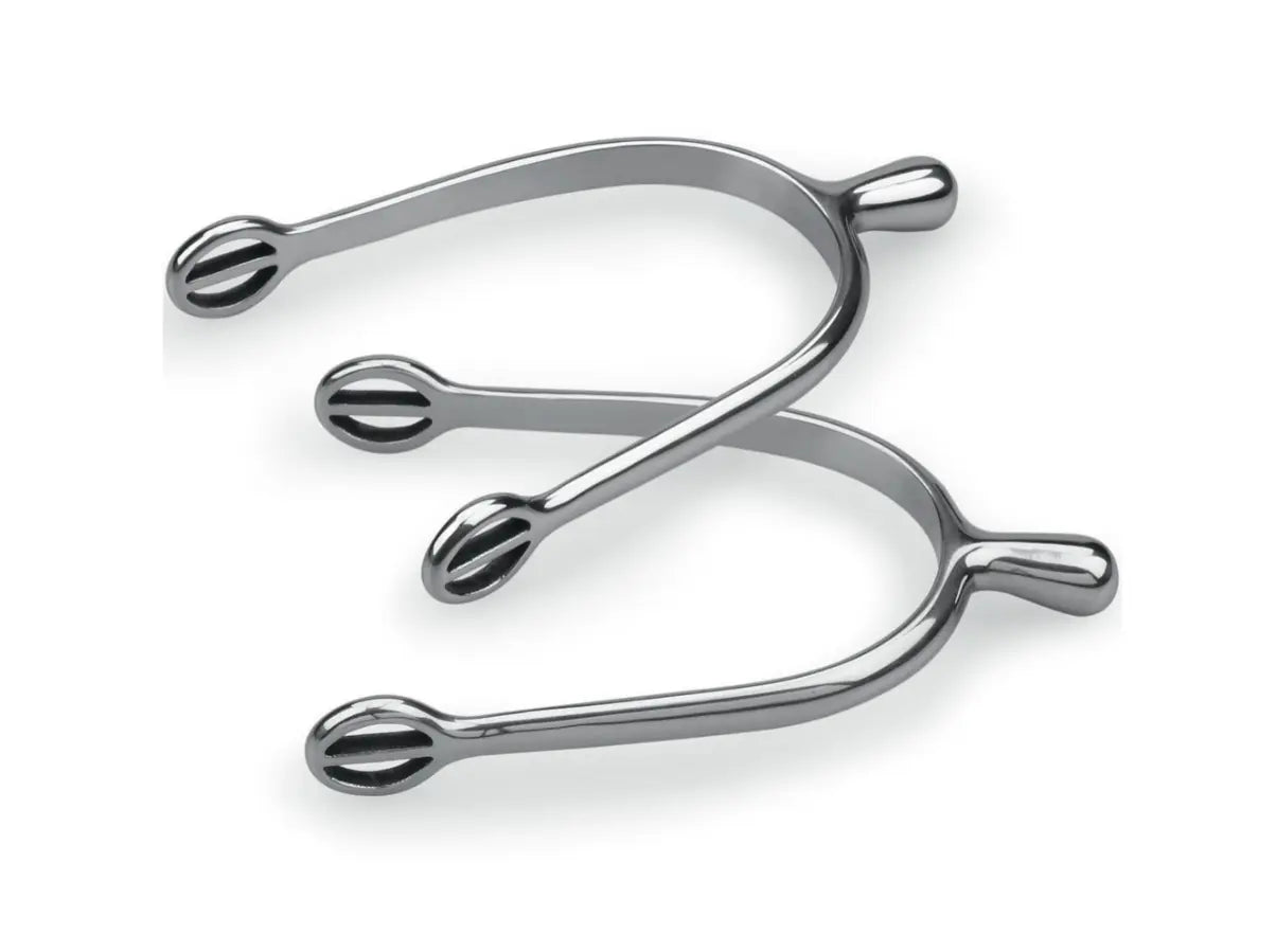 Ball End Stainless Steel Spurs Shires Equestrian