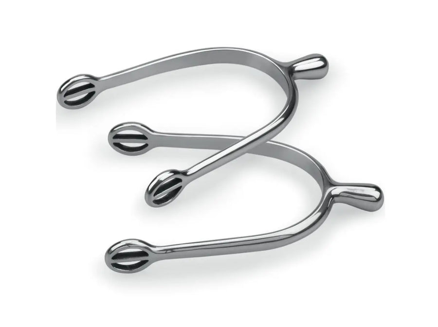 Ball End Stainless Steel Spurs Shires Equestrian