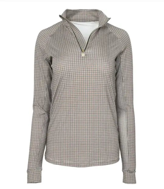 Bay Houndstooth 1/4 Zip Long Sleeve Dapplebay