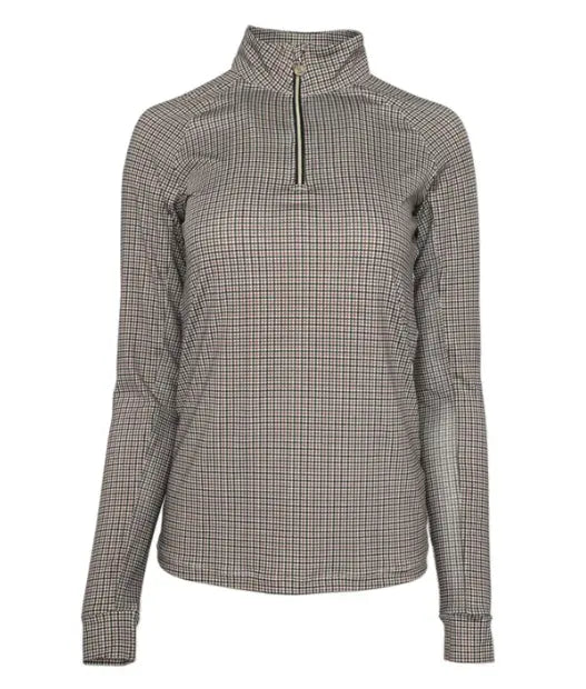 Bay Houndstooth 1/4 Zip Long Sleeve Dapplebay