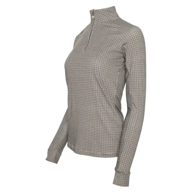 Bay Houndstooth 1/4 Zip Long Sleeve Dapplebay