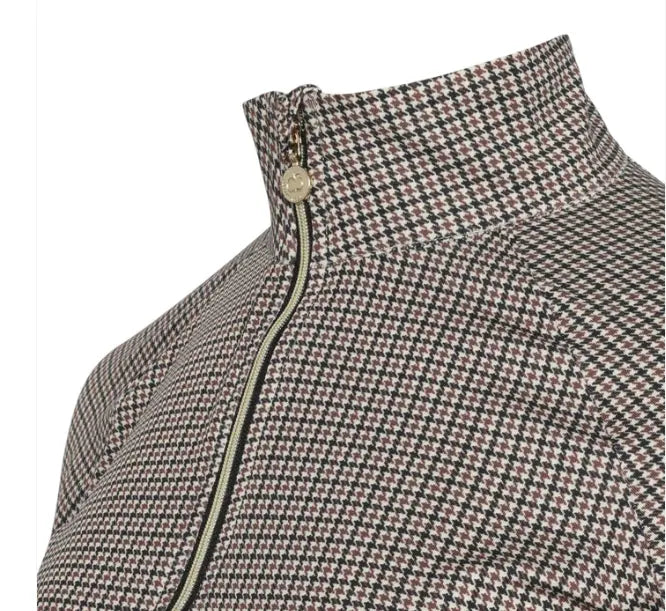 Bay Houndstooth 1/4 Zip Long Sleeve Dapplebay