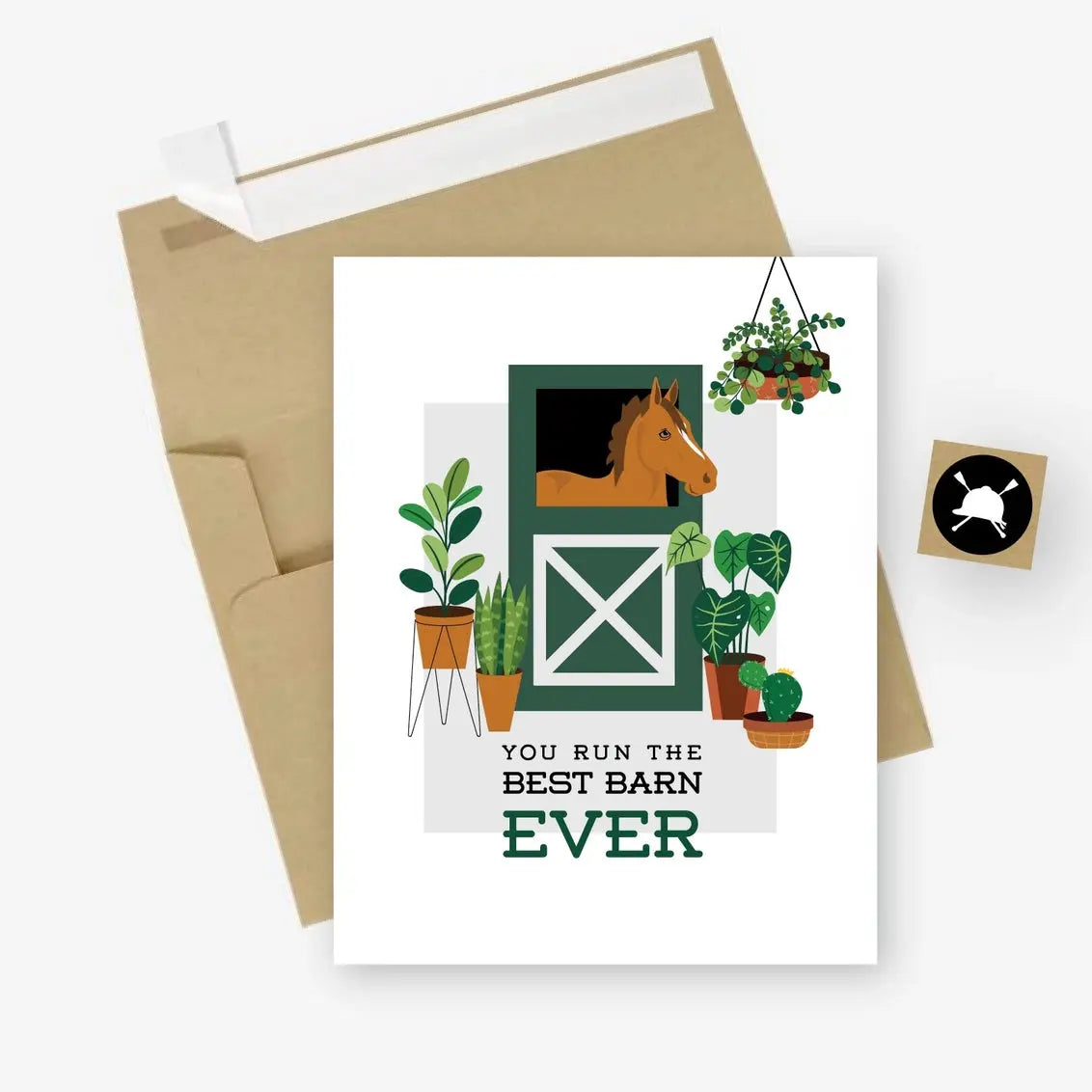 Best Barn Manager|Owner Ever - Greeting Card Hunt Seat Paper Co.